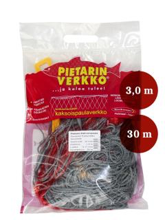 Pietarin verkko 55mm x 3,0m x 0,17mm x 30m punainen 