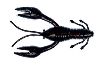 Gunki Hourra Craw 7,5cm rapujigi Black Red Flake (BRF)